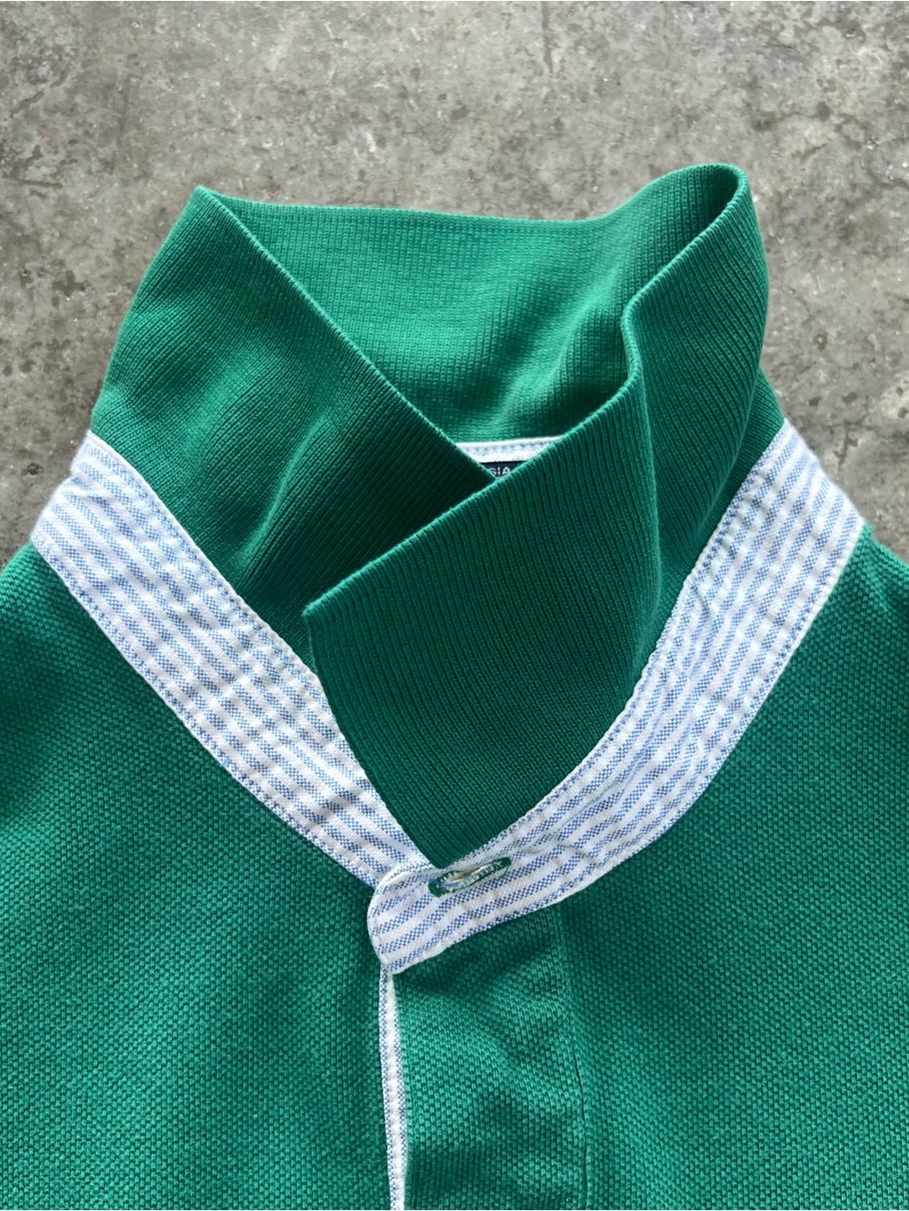 Vintage Tommy Hilfiger Polo Shirt Mens XL Green Embroidered Crest Logo Cotton - Picture 12 of 14